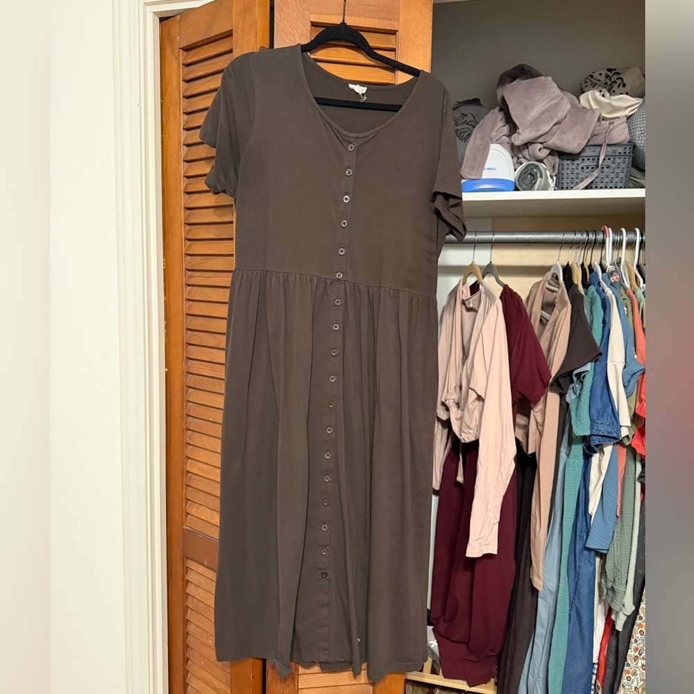 Adorned Organics Espresso Dress L